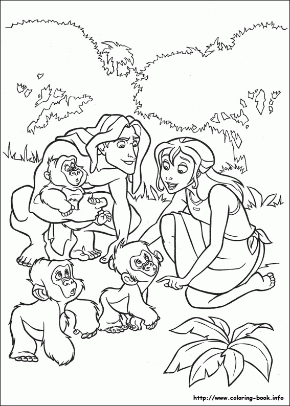 Tarzan kolorowanki